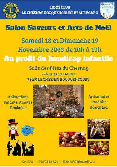 Expo-vente de Noël du Lions Club, art et Artisanat à Le Chesnay