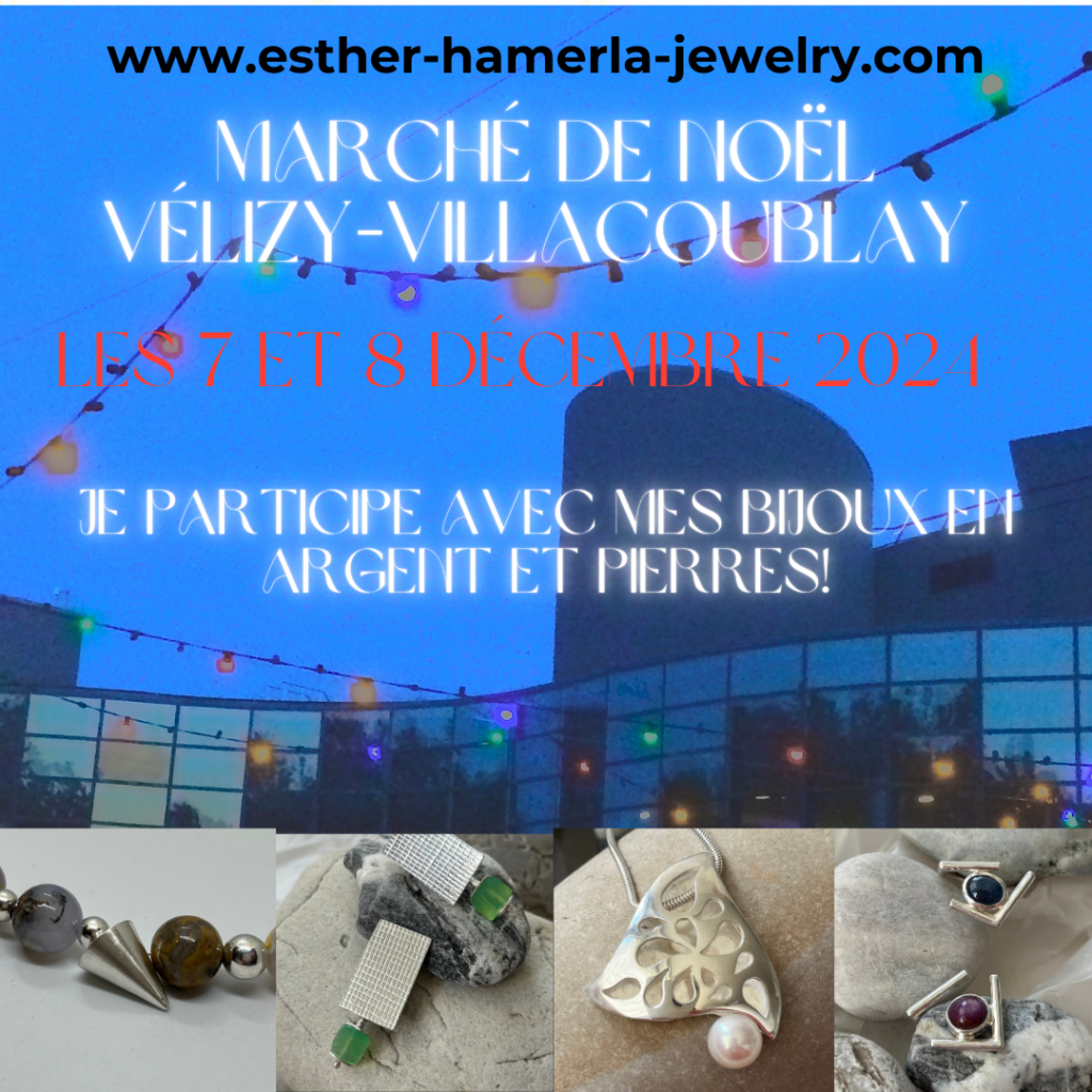 Esther-Hamerla-bijoutiere-artisan marché de noël Vélizy Villacoublay 2024