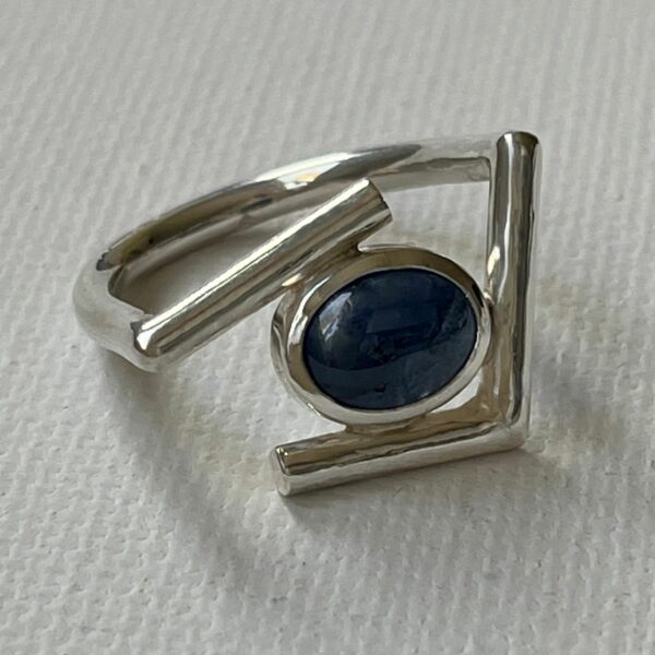 Bague original createur saphir bijou d'argent par Esther Hamerla Velizy Yvelines Versailles Westfield