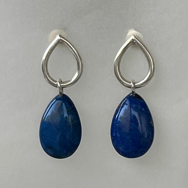 boucles d'oreilles lapislazuli Esther Hamerla créateur Versailles artisanat d'art
