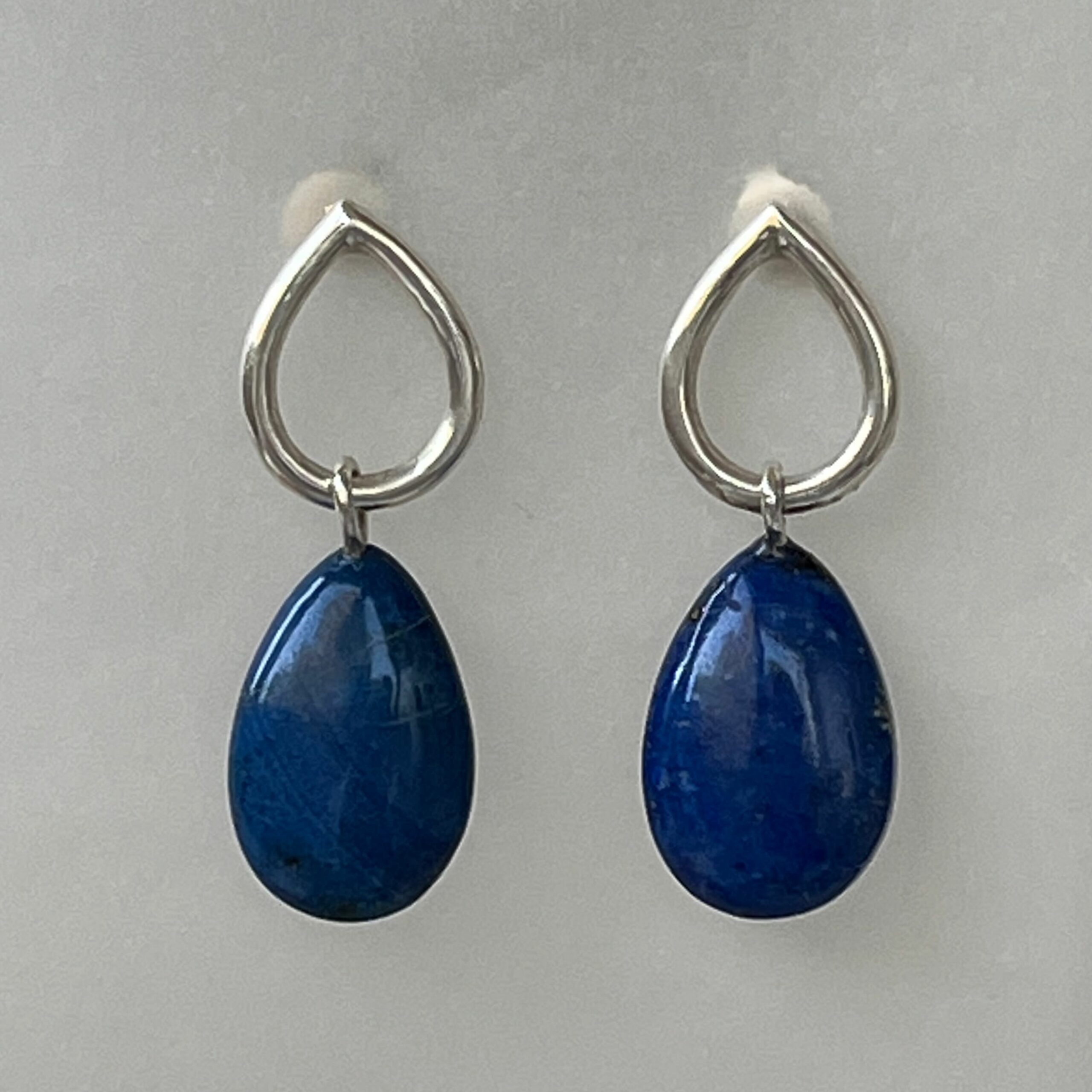 boucles d'oreilles lapislazuli Esther Hamerla créateur Versailles artisanat d'art